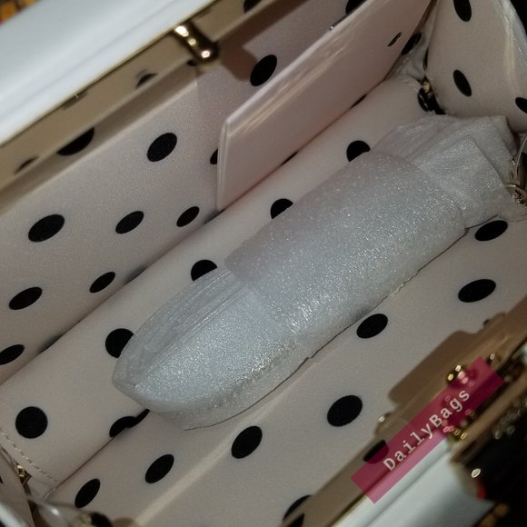 PEACH MELBA CLUTCH KATE SPADE NWT 100% AUTHENTIC CROSSBODY KITT WICKER CLUTCH - Picture 2 of 8